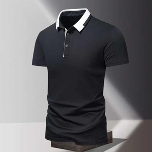 Polo à la mode décontracté pour hommes avec col rabattu, design inspiré du golf de luxe - Product Image 5