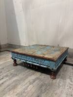 Table de lit Bajot indienne en bois artisanale moderne du Rajasthan, chaise décorative pour enfants, portable pour la maison et le salon