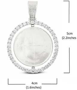 925 Sterling Silver Iced Out Moissanite Bling Pendant Customized <b>Photo</b> Hip Hop Streetwear <b>Jewelry</b> Fashion Pendants & Charms - Product Image 2