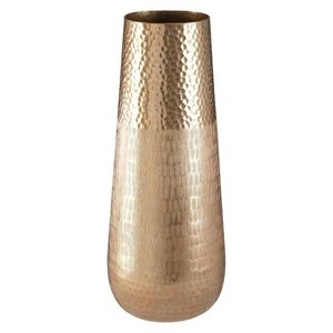 Vase galvanisé Tôle de fer plaquée or avec motif floral aspect martelé brillant pour la décoration intérieure de mariage Fabriqué en acier et aluminium - Product Image 4
