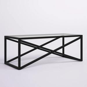 Mesa de Centro Negra Moderna y Ecológica de la Mejor Calidad con Vidrio para Muebles de Hotel y Hogar, Precio Bajo, Fabricante de Fábrica India - Product Image 2