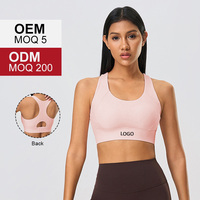 Soutiens-gorge de sport à fort impact pour femmes, soutien-gorge de sport à compression à couverture complète, rembourré, avec bretelles réglables