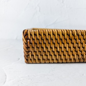 Plateau rond de service pour collations en rotin et coquillages de qualité supérieure pour la veille de Noël, art culturel et esthétique moderne pour la maison - Product Image 5