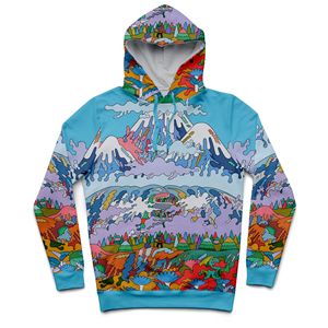 Sudaderas con capucha de gran tamaño sudadera impresa en 3D agradable a la piel transpirable con capucha de manga larga sudaderas con capucha personalizadas - Product Image 3