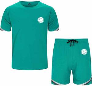 T-shirts et shorts surdimensionnés décontractés pour homme - Product Image 1