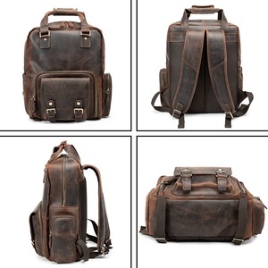 กระเป๋าเป้สะพายหลังกันน้ำแบบพับได้สำหรับทุกเพศแนววินเทจสไตล์ใหม่กระเป๋ามีเชือกผูกปากถุงผ้าแคนวาสพิมพ์โลโก้การ์ตูนของโรงเรียน - Product Image 4