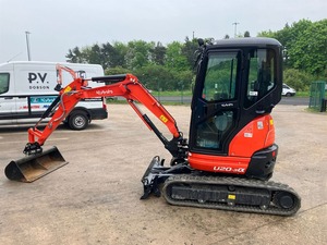 Mini-excavatrice Kubota U20-3 |   Excavatrice compacte à bras zéro de 2 tonnes pour la construction et l'aménagement paysager - Product Image 6