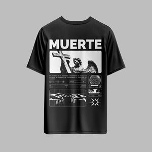 Camiseta de algodón de gran tamaño OEM estilo urbano de calle con hombros caídos para hombre con estampado/bordado personalizado - Product Image 6