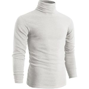 Suéter de punto de invierno antiarrugas ajustado para hombre, suéter de poliéster de cuello redondo transpirable antiencogimiento - Product Image 6
