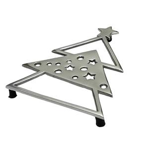 Salvamanteles de Aluminio en Forma de Árbol, Plateado, Resistente al Calor, para Proteger Sartenes y Ollas Calientes en la Mesa del Comedor, Evita Daños por Calor - Product Image 4