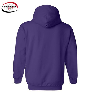 Sweat à capuche bouffant personnalisé de grande taille pour hommes, léger, à séchage rapide, pour l'hiver Streetwear, facile à porter, pull-over doublé polaire, teint uni - Product Image 3