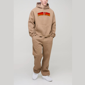 OEM Survêtement d'hiver de haute qualité pour hommes Vêtements de rue personnalisés Couleur unie 100% coton surdimensionné respirant réversible - Product Image 6