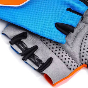 Private Label in Stock Leather Half Finger Racing Cycling Gloves Custom Size Breathable Unisex Best Price - Product Image 5
