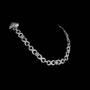 Bracelet Infinity en Moissanite Sertie de Pierres, Plaqué Rhodium, Bijoux Hip Hop Orthodoxes, Cadeau de Fête - Product Image 5