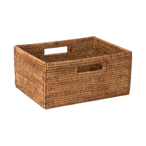 Rattan <b>basket</b> with attached handle Handmade <b>Storage</b> <b>Basket</b> Wholesale eco-friendly Made in Viet Nam - Product Image 1