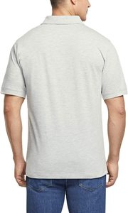 Camiseta de Golf Unisex con Logotipo Bordado Personalizado, Tejido de Malla 100% Algodón Transpirable, Antiarrugas, Diseño Sólido - Product Image 6