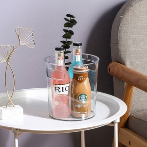 Large Capacity Transparent Plastic <strong>Trash</strong> Can for Household Use for Living Room Kitchen Bedroom Office-Storage Wastebasket - Product Image 3