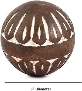 Increíble esfera decorativa de madera de mango, bola decorativa para bodas y fiestas, centro de mesa para el hogar - Product Image 2