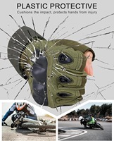 Microfibre dur Knuckle gants tactiques unisexe demi-doigt pour Gym sport conduite tir équitation moto et boxe