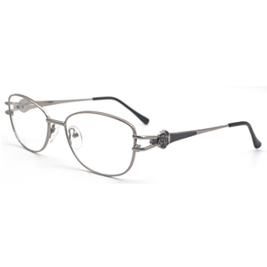 Kính mắt gọng kim loại in họa tiết cổ điển HIGO bán buôn, kiểu dáng <span class=keywords><strong>oval</strong></span> nhẹ, dành cho nữ, phong cách cổ điển, dùng hàng ngày, giao hàng nhanh - Product Image 2