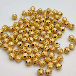 5mm CNC Designer Brass Round Nickel Free <b>Spacer</b> Beads Gold Silver Rose Gold Plated Jewelry Making Bulk Supplies Bag Packed - Product Image 1