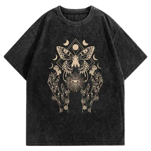 WholesaleCustom Casual Acid Wash T-Shirt Slim Fit Plain Tie and Dye Acid Wash100 % coton, T-shirt pour hommes, coupe ample, imprimé - Product Image 1