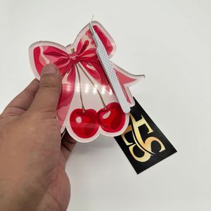 Top Sale Cherry Bow Butterfly <b>Eyelash</b> Tiles Custom Logo Sustainable Acrylic Beauty Tool with <b>Magnets</b> for Tweezers Reusable 2 1 - Product Image 4