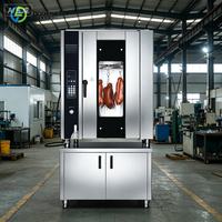 Four combiné autonome avec base de rangement, gaz ou électrique au choix, pour rôtir poulet et canard, four de cuisson commercial
