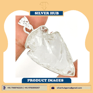 Pendentif fait main en cristal en argent Sterling 925 de qualité supérieure à vendre - Product Image 4