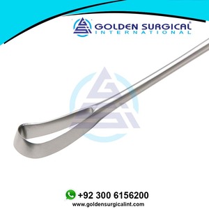OEM Sims Cureta uterina de un solo extremo pequeño afilado 7mm, longitud total 255mm Ginecología Abdominal Instrumento de cirugía intrauterina - Product Image 3