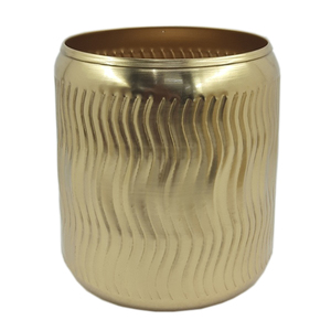Florero de diseño de metal Florero Sala de estar Decoración de mesa Chapado en oro para decoración de piso y pared - Product Image 5