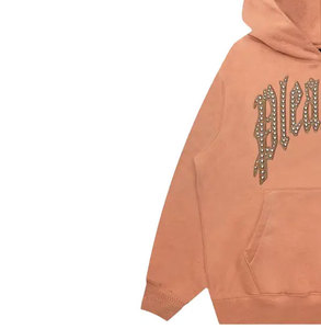 Custom Streetwear DTF DTG Rhinestone Sudadera con capucha de gran tamaño Pullover Moda Sudadera Directo de fábrica al por mayor - Product Image 3