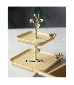 Set Of Two Different Sizes <b>Cake</b> <b>Stand</b> Latest Design Silver Color Dry Fruits Dessert <b>Stand</b> For Wholesale Supplier - Product Image 3