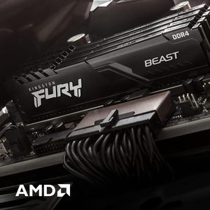 Kingston FURY Kit memori Desktop 16GB (2x8GB), 3600Mhz <span class=keywords><strong>DDR4</strong></span> CL17 isi 2 KF436C17BBK2/16 - Product Image 6