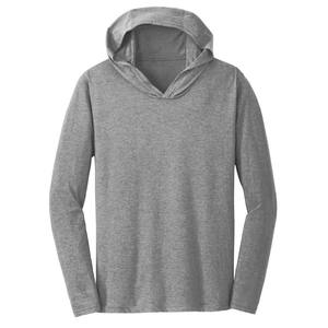 <b>Grey</b> Custom Embroidered Long Sleeve T Shirts Hooded Lightweight <b>Sweatshirts</b> T Shirts Hooded - Product Image 2