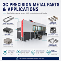Équipement de dégraissage automatique à ultrasons à hydrocarbures, nettoyeur ultrasonique industriel pour pièces métalliques de précision 3C en acier inoxydable