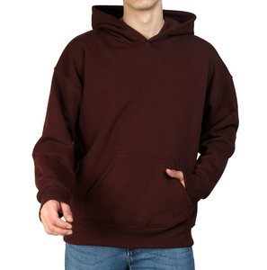 OEM personnalisé hommes sweat à capuche surdimensionné respirant pull décontracté couleur unie sweat à capuche surdimensionné pour homme - Product Image 4