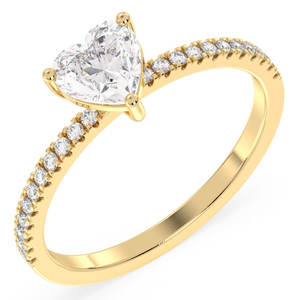 Reyes แหวนโซลิแทร์เงินแท้925เรียบง่ายสำหรับผู้หญิงได้รับการรับรองว่าเป็นเครื่องประดับเพชรโมอิสซาไนต์สำหรับผู้หญิง - Product Image 2