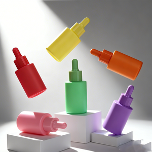 Flacon compte-gouttes vide personnalisé pour soins de la peau, ambre givré, 100 <span class=keywords><strong>ml</strong></span>, bouchon doré, flacon de sérum de luxe 50 <span class=keywords><strong>ml</strong></span> avec boîte - Product Image 5