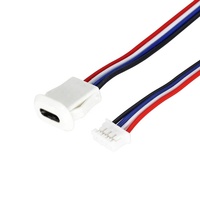 Connecteur USB Type C Femelle HOT 2P/4P/6P avec Boucle de Carte Type-C, Charge Rapide 3A, Matériau ABS, Longueur 11cm, Port Jack