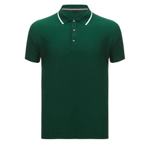 100% algodón de alta calidad del fabricante OEM para hombre para Polos ropa deportiva disponible de talla grande diseño de patrón sólido impreso - Product Image 4