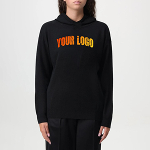 Sweats à capuche pour femmes sur mesure logo imprimé personnalisé oversize épaules tombantes sweats à capuche femmes pull streetwear sweat-shirt pour femmes - Product Image 1