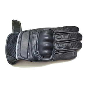 Premium Goatskin Leather Motorbike Summer Winter Gear Gloves Motorcycle Auto Racing Wear Knuckle Armoured Black Unisex Gloves - Product Image 5
