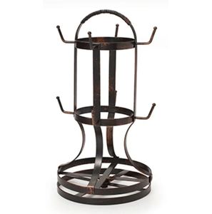 Antique black metal coffee mug holder stand for home kitchenware hotel <b>tabletop</b> kitchen counter made in india wholesale hot sell - Product Image 1