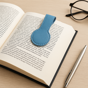 Marque-page personnalisé Minnet MB1554 en cuir PU pliable magnétique gravable au laser, motif vierge pour décoration de mariage et cadeau - Product Image 5