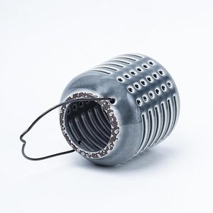 Décor votif de table de revêtement de poudre de bougeoir d'ouragan en métal de fer de luxe pour l'usage à la maison ou les mariages - Product Image 1