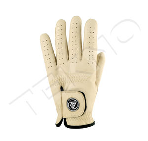 Venta al por mayor de cuero suave completo su propio logotipo Cabretta cuero guante de golf precio de fábrica guantes de golf de color personalizado - Product Image 1
