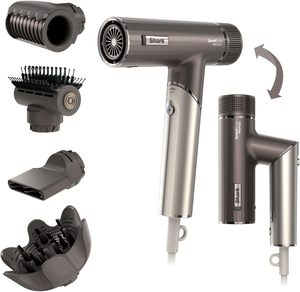 Secador de Pelo Shark SpeedStyle Pro FLEX, Mango Plegable, Color Mocha Plateado HD542UK |   Secador de Pelo de Alto Rendimiento y Alta Velocidad - Product Image 3