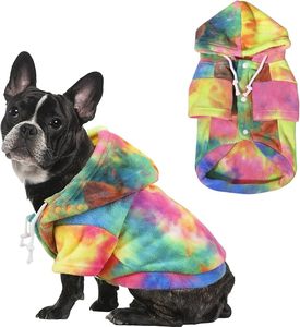 <b>Dog</b> Hoodies 2025 Latest Model Pet Clothes Private Label 100% Cotton Breathable Animal Tie Dye Acid Wash <b>Dogs</b> Hoodies OEM Service - Product Image 3