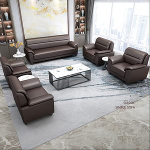 Conjunto de Sofás Modernos para Oficina Comercial, Sofá Modular de Cuero PU de Lujo, Sillones para Sala de Espera Ejecutiva, Asientos para Recepción Residencial - Product Image 2